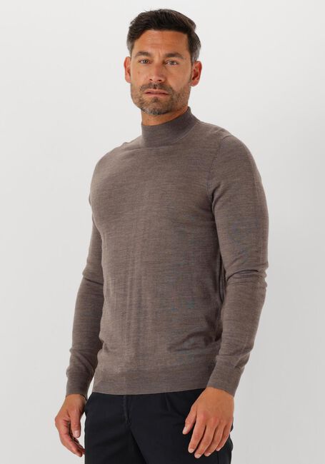 PROFUOMO Col roulé PULLOVER MOCK NECK MERINO en marron - large