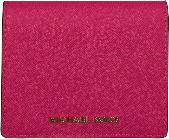 MICHAEL KORS Porte-monnaie FLAP CARD HOLDER en rose - large