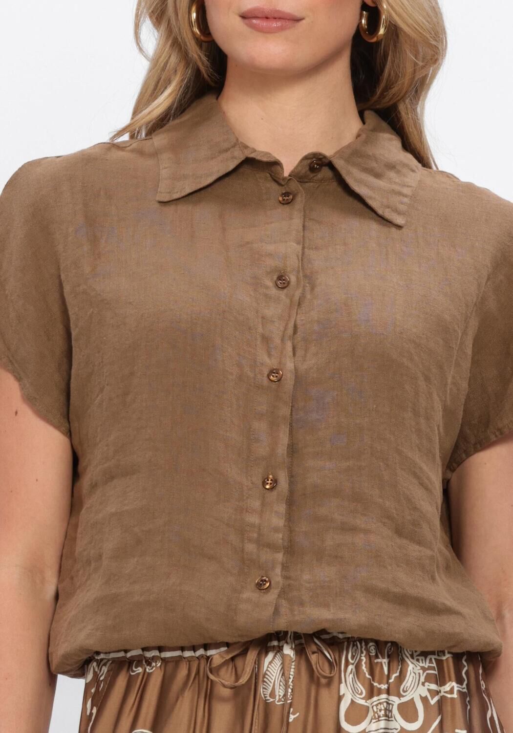 NUKUS JULIETTA TOP Blouses en taupe - large