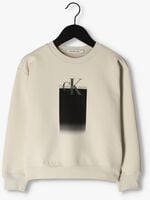Gebroken wit CALVIN KLEIN Sweater GRADIENT LOGO SWEATSHIRT - medium