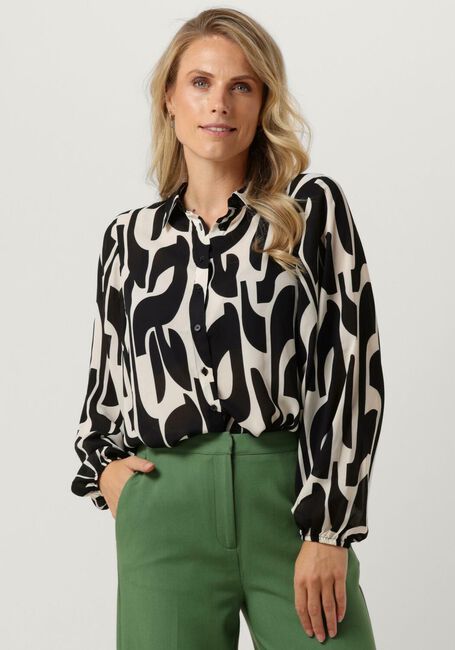 Zwarte ANOTHER LABEL  MACY GRAPHIC SHIRT L/S - large