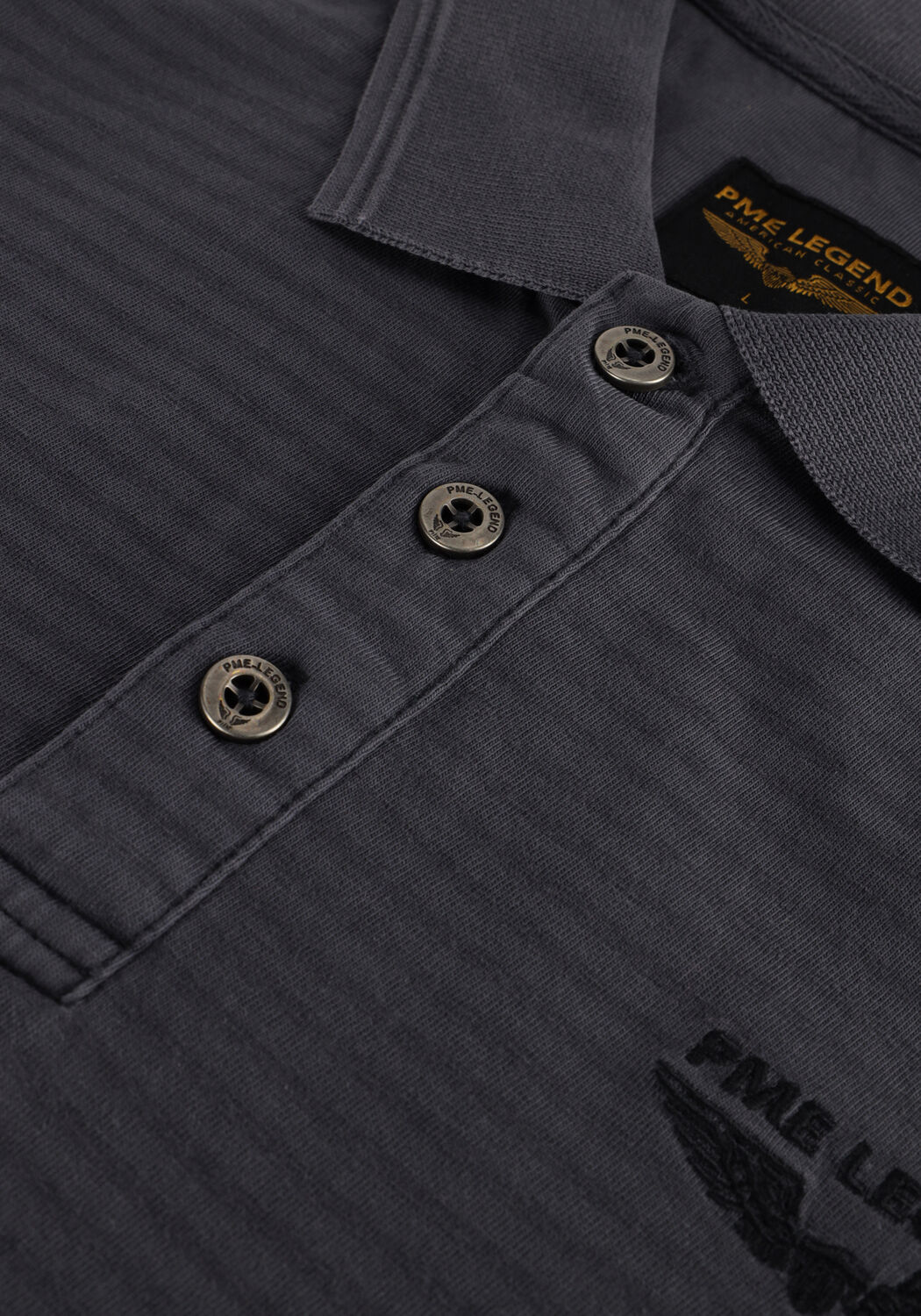 PME LEGEND Polo SHORT SLEEVE POLO MELANGE STRIPED en blanc - large