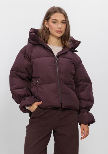 Bordeaux WITHBLACK Gewatteerde jas WBLKYLIE REAL DOWN JACKET - large