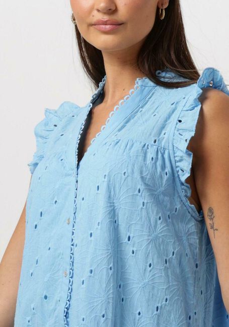 CO'COUTURE Mini robe POLA ANGLAISE SS DRESS Bleu clair - large