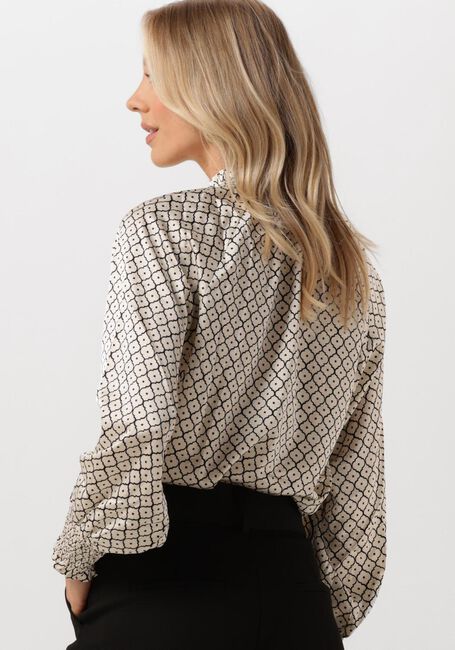 Ecru NEO NOIR  STONE MOROCCAN TILE BLOUSE - large