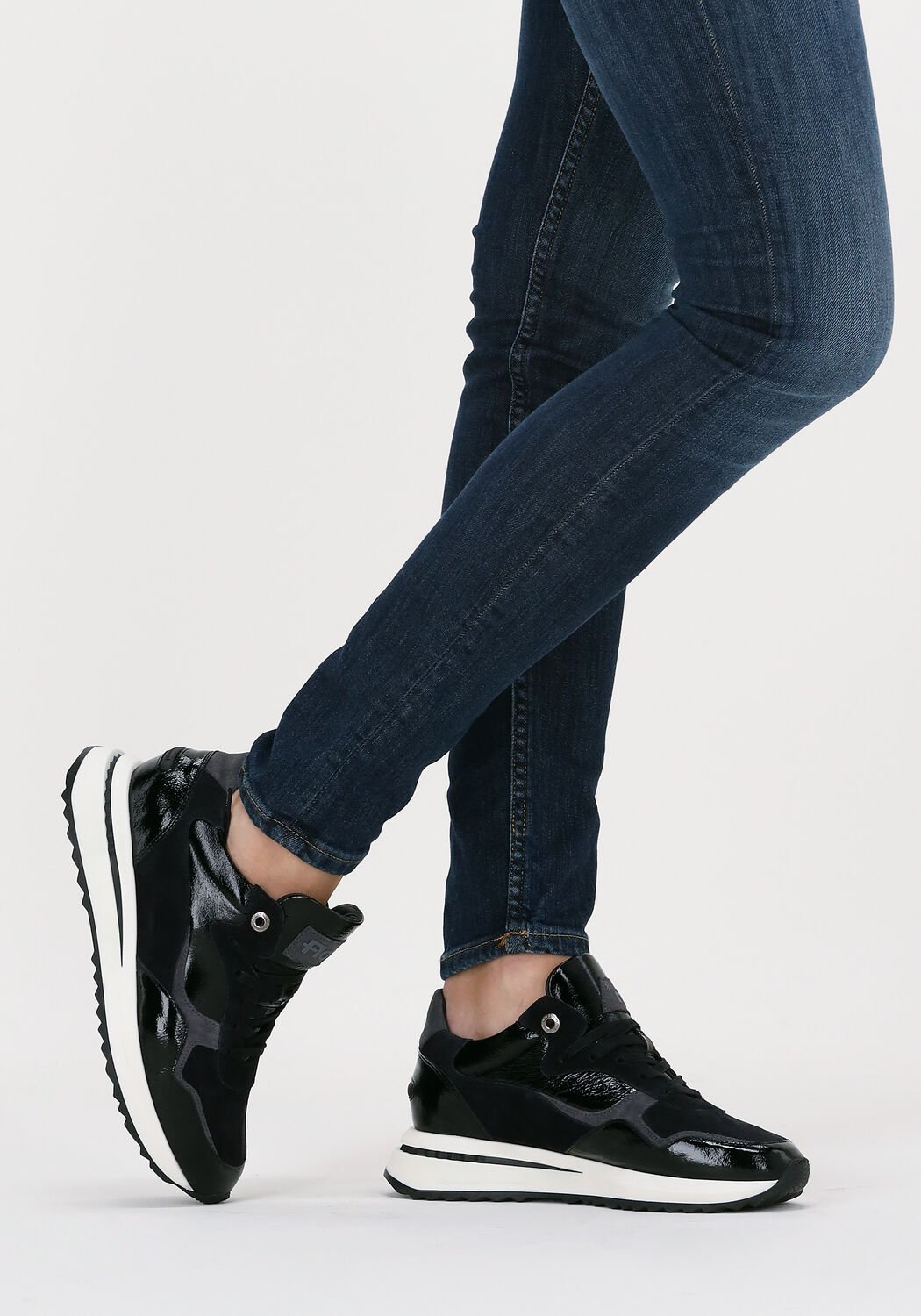 Floris van bommel dames sneaker zwart outlet