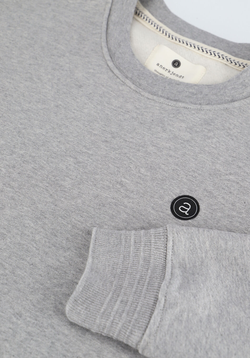 ANERKJENDT Chandail AKALLEN NOOS CREWNECK Gris clair - large