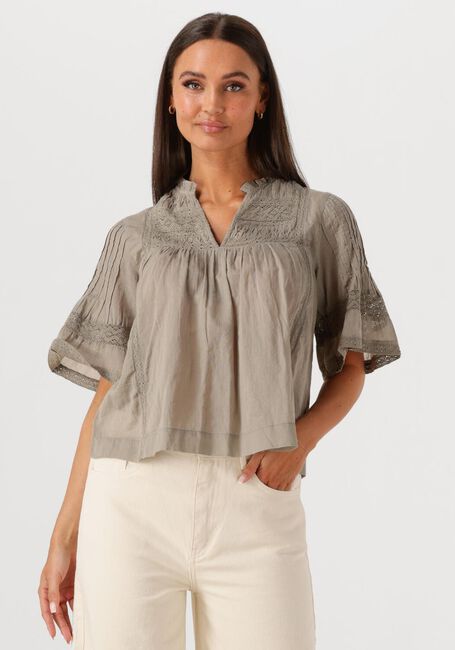 Groene NEO NOIR  SIAMA S VOILE BLOUSE - large