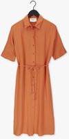 SIMPLE Robe midi WOVEN DRESS ILLA CREPE en orange