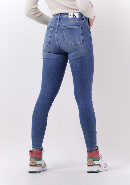 Blauwe CALVIN KLEIN Skinny jeans HIGH RISE SUPER SKINNY ANKLE - large