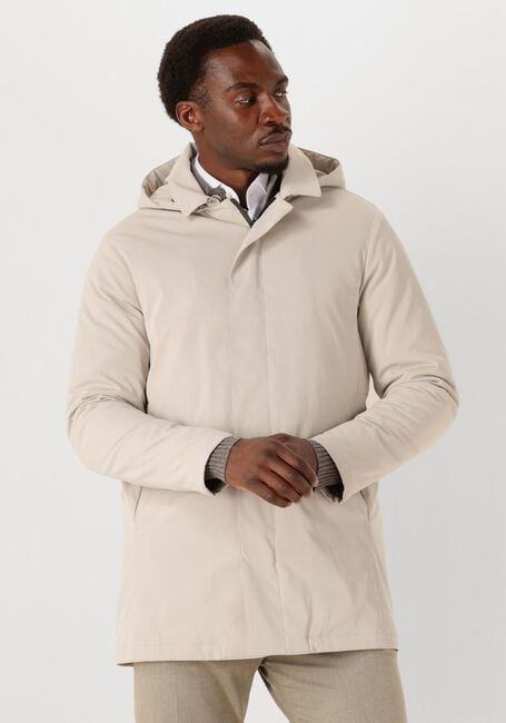 Beige PROFUOMO Jassen RAINCOAT LONG MAGNET - large