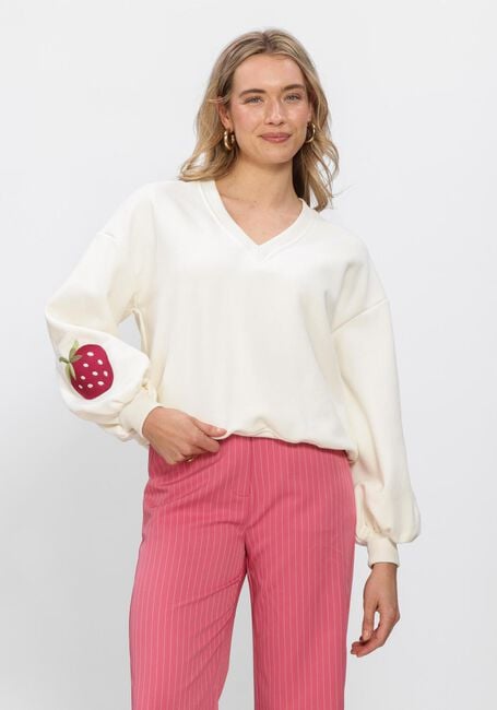 YDENCE Pull SWEATER STRAWBERRY &Eacute;cru - large