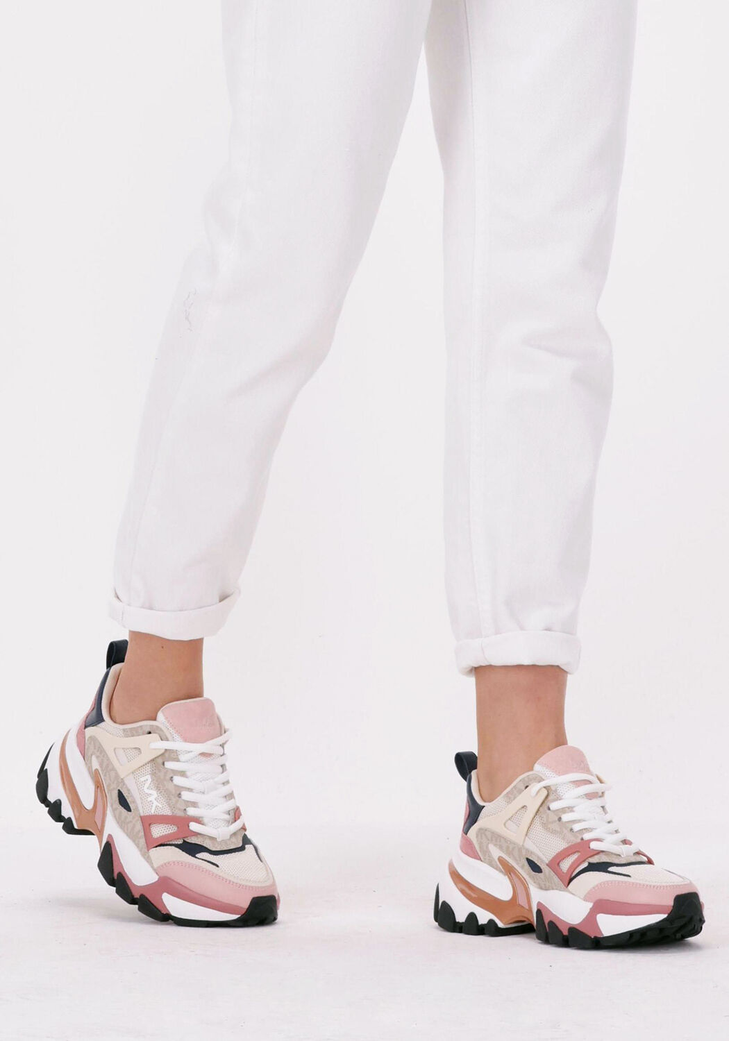 michael kors nick trainer baskets basses en multicolore