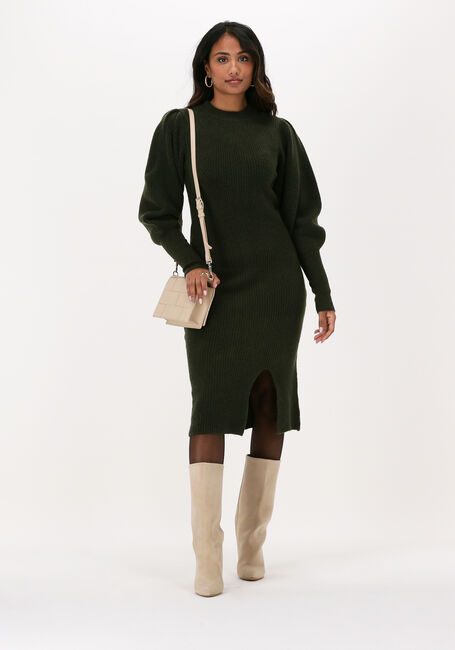 Donkergroene Y.A.S. Midi jurk YASLUNA LS KNIT MIDI DRESS Donkergroene Y.A.S. Midi jurk YASLUNA LS KNIT MIDI DRESS - large