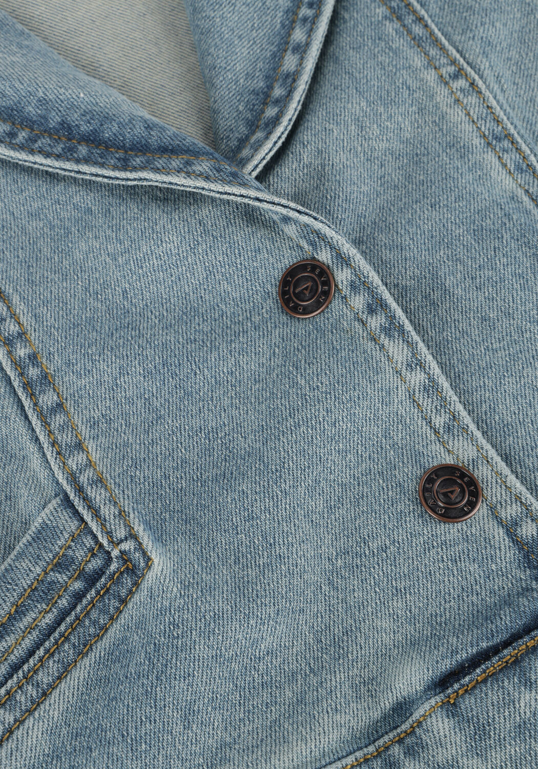 Blauwe DAILY7 Gilet DENIM GILET - large