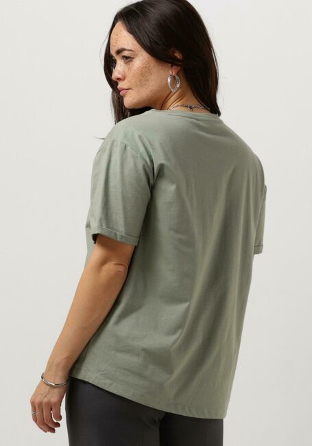 MSCH COPENHAGEN T-shirt MSCHTERINA ORGANIC SMALL LOGO TEE en vert - large