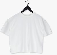 ALIX THE LABEL T-shirt LADIES KNITTED OVERSIZED SWEAT T-SHIRT en blanc