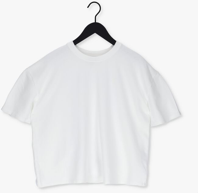 ALIX THE LABEL T-shirt LADIES KNITTED OVERSIZED SWEAT T-SHIRT en blanc - large