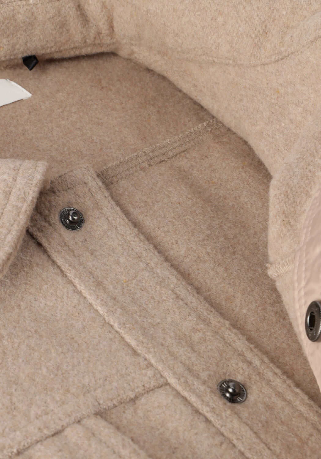 PUREWHITE Surchemise WOOL LOOK OVERSHIRT WITH POCKET AT FRONT Sable - large