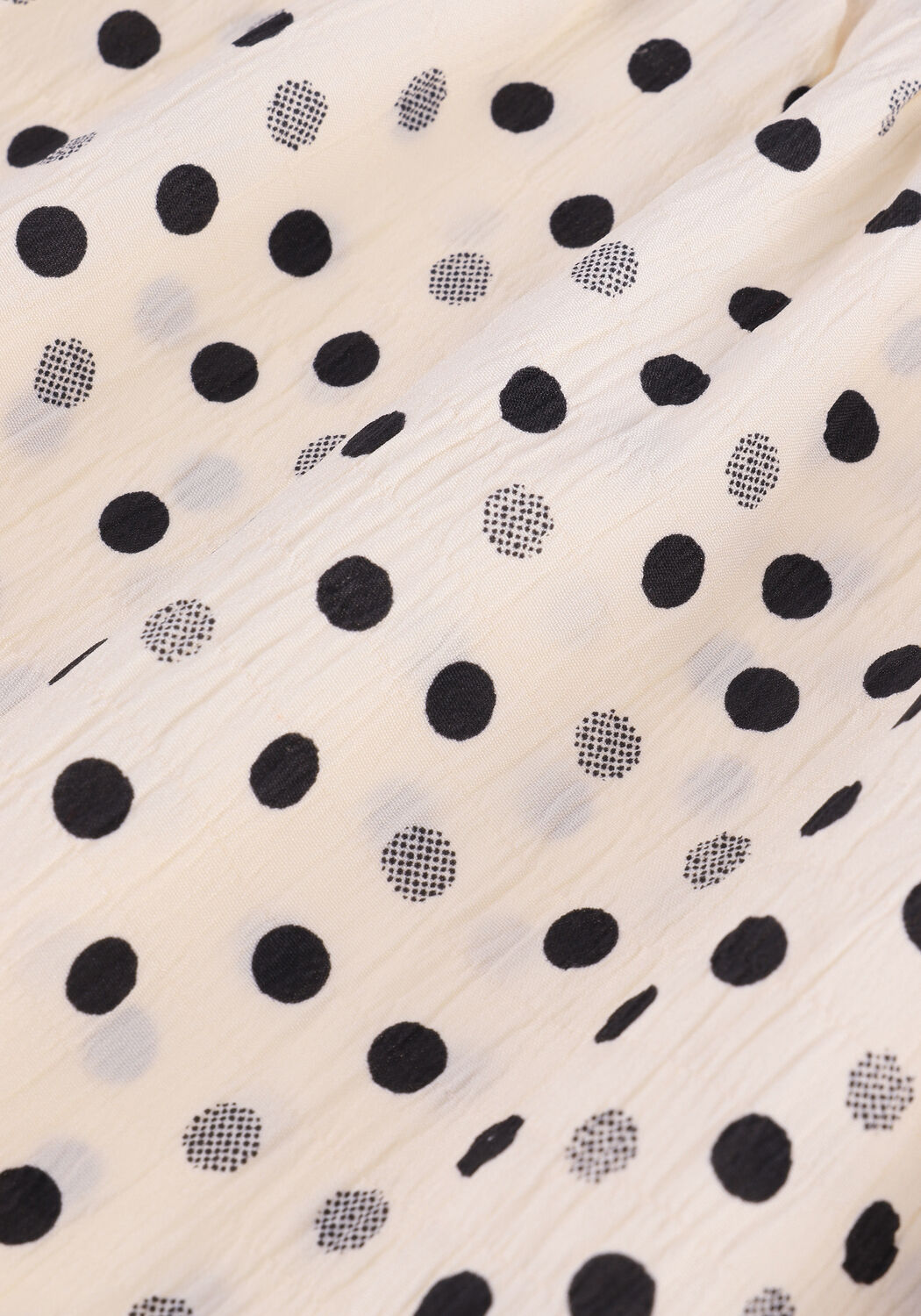 Ecru CO'COUTURE Midi jurk DOT SMOCK DRESS - large