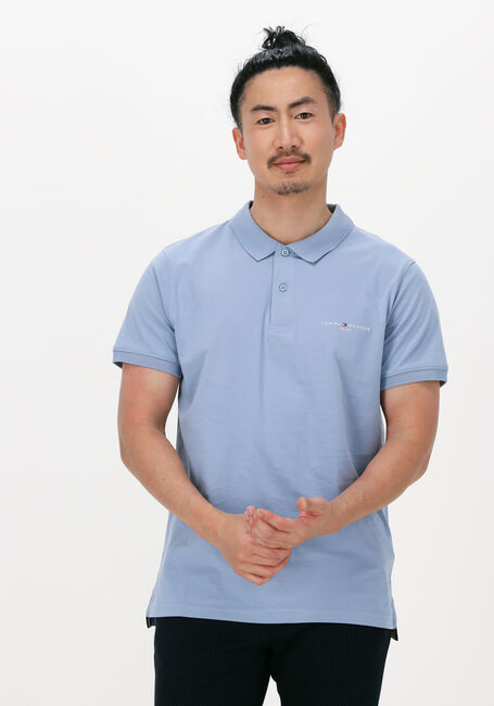 TOMMY HILFIGER Polo CLEAN JERSEY SLIM POLO Bleu clair - large