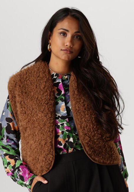 LOUIZON Gilet SAMBA en marron - large