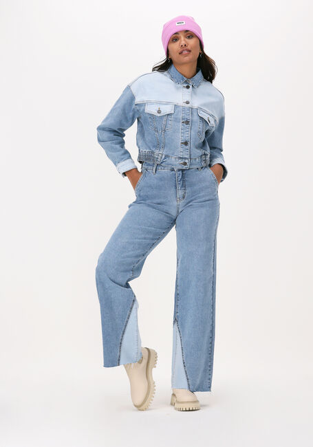 OBJECT Wide jeans MARINA MW TREND JEANS Bleu clair - large