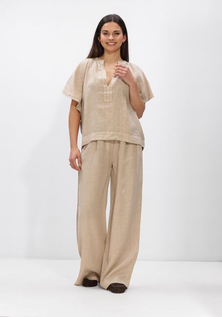 BY-BAR Haut VINA LINNEN BLOUSE Sable - large