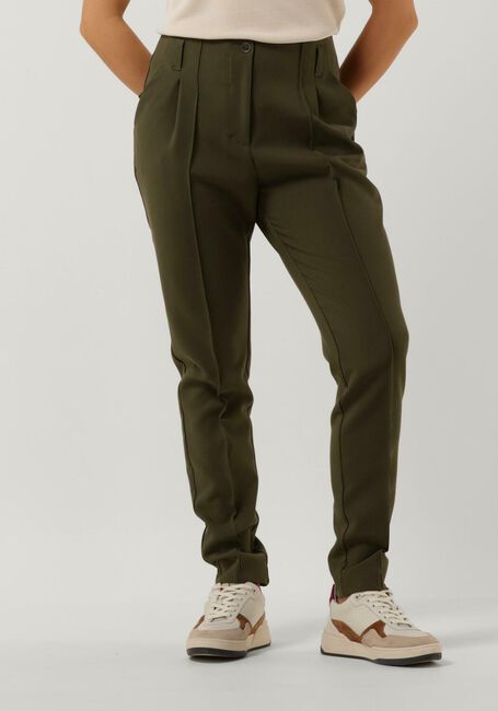 SUMMUM Pantalon TROUSERS FOAM UNI en vert - large