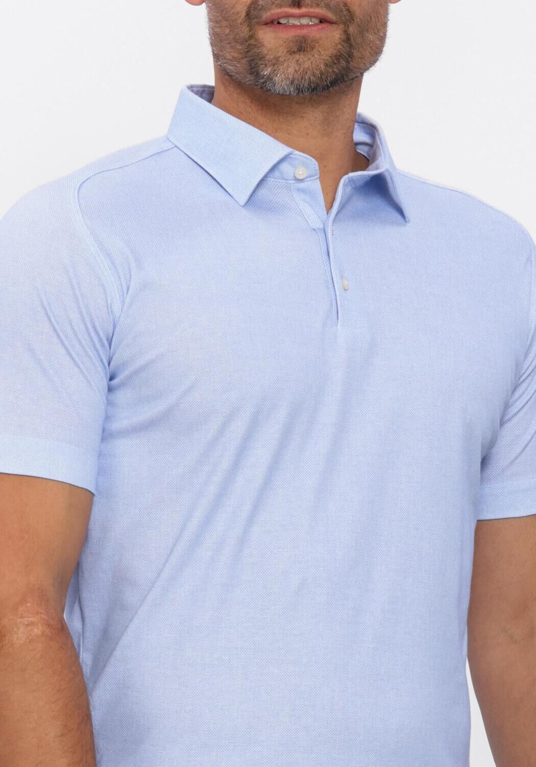 Lichtblauwe DESOTO Polo CASUAL POLO KENT 1/2 - large