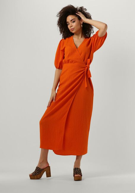 ANOTHER LABEL Robe maxi CAMILLE BUBBLE DRESS en orange - large