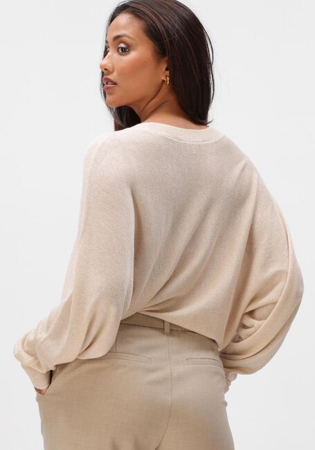 MINUS Pull DANA METALLIC BAT SLEEVE PULLOVER en beige - large