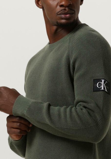 CALVIN KLEIN Chandail BADGE EASY SWEATER Vert foncé - large