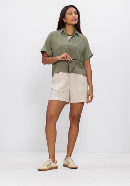 SELECTED WOMEN SLFVIVA SS CROPPED SUN SHIRT Blouses en vert - large