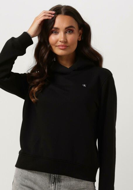 CALVIN KLEIN Pull CK EMBRO BADGE REGULAR HOODIE en noir - large