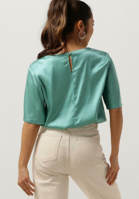Groene MOS MOSH  EVIE SS SATIN BLOUSE - large