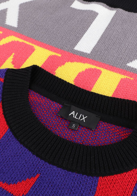 ALIX THE LABEL Pull LADIES KNITTED ALIX TEXT PULLOVER en multicolore - large