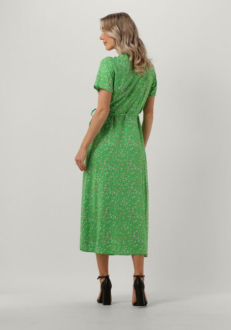Groene OBJECT Midi jurk OBJEMA ELISE S/S LONG WRAP DRESS - large