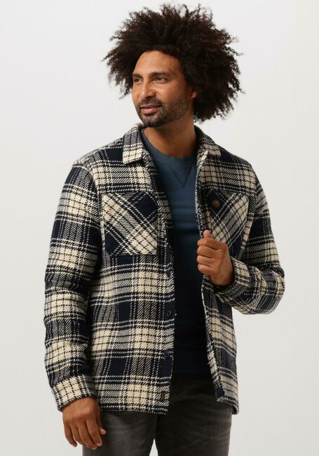 Donkerblauwe PME LEGEND Overshirt LONG SLEEVE SHIRT CTN TWILL WEAVE - large