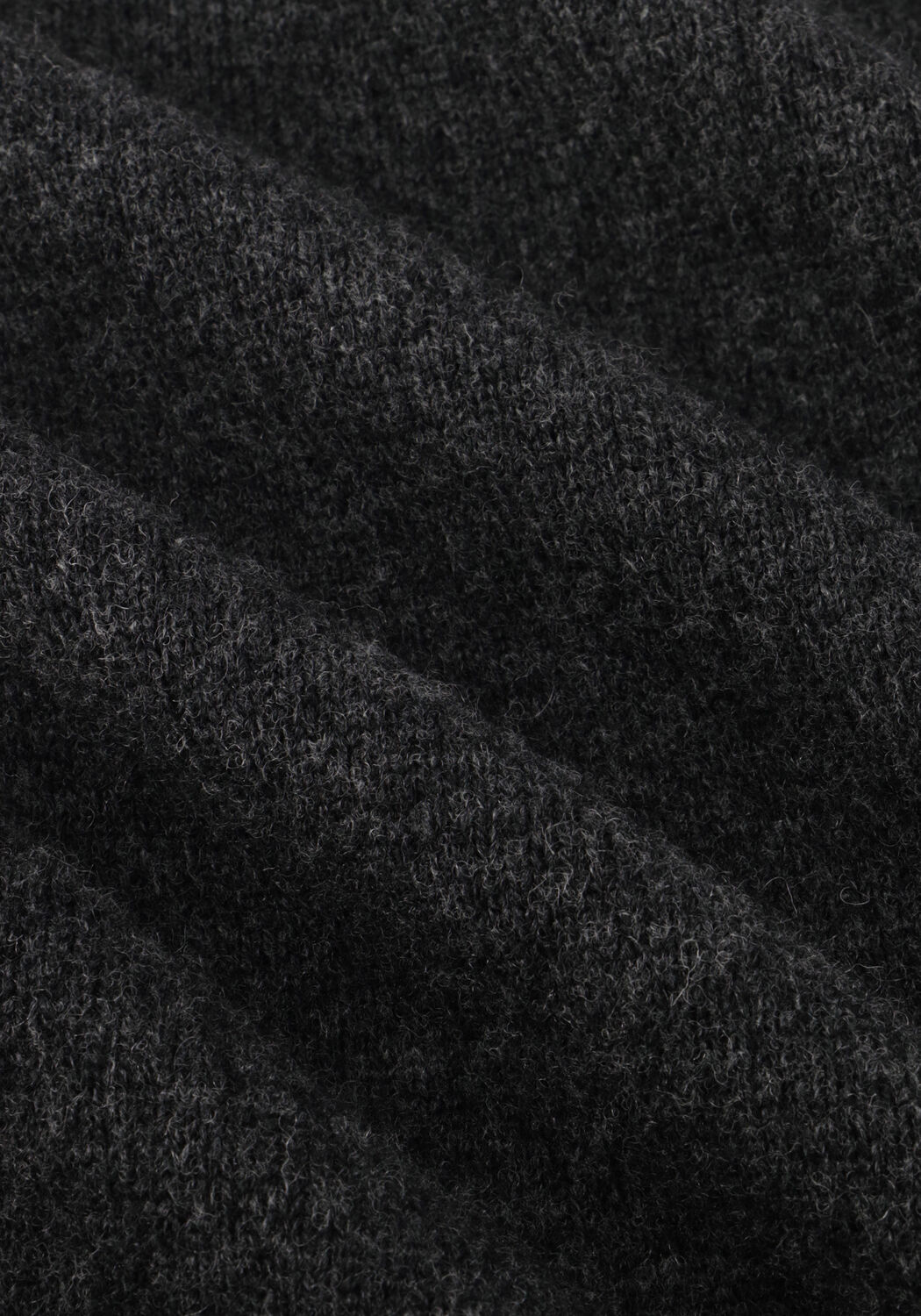 Donkergrijze GESTUZ Trui MANZIGZ WOOL ROLLNECK - large