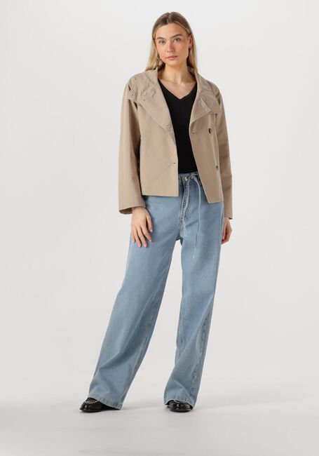 Taupe OBJECT Mantel OBJGRO RE SHORT JACKET - large