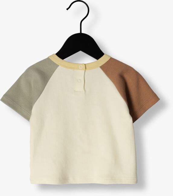 QUINCY MAE T-shirt COLOR BLOCK RAGLAN en blanc - large