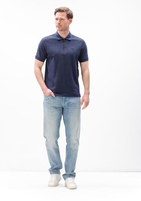 Blauwe PME LEGEND Polo WAFFLE STRUCTURE PIQUE - large