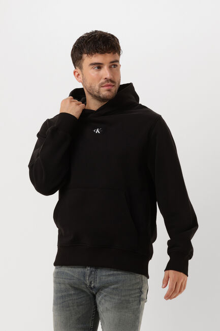 CALVIN KLEIN Chandail MICRO MONOLOGO HOODIE en noir - large