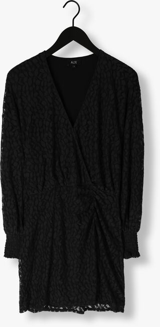 Zwarte ALIX THE LABEL Mini jurk LACE WRAP DRESS - large