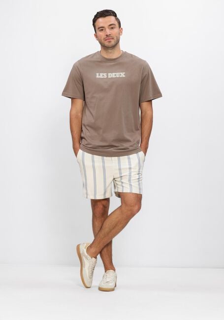 Beige LES DEUX T-shirt BRADY LOGO T-SHIRT - large