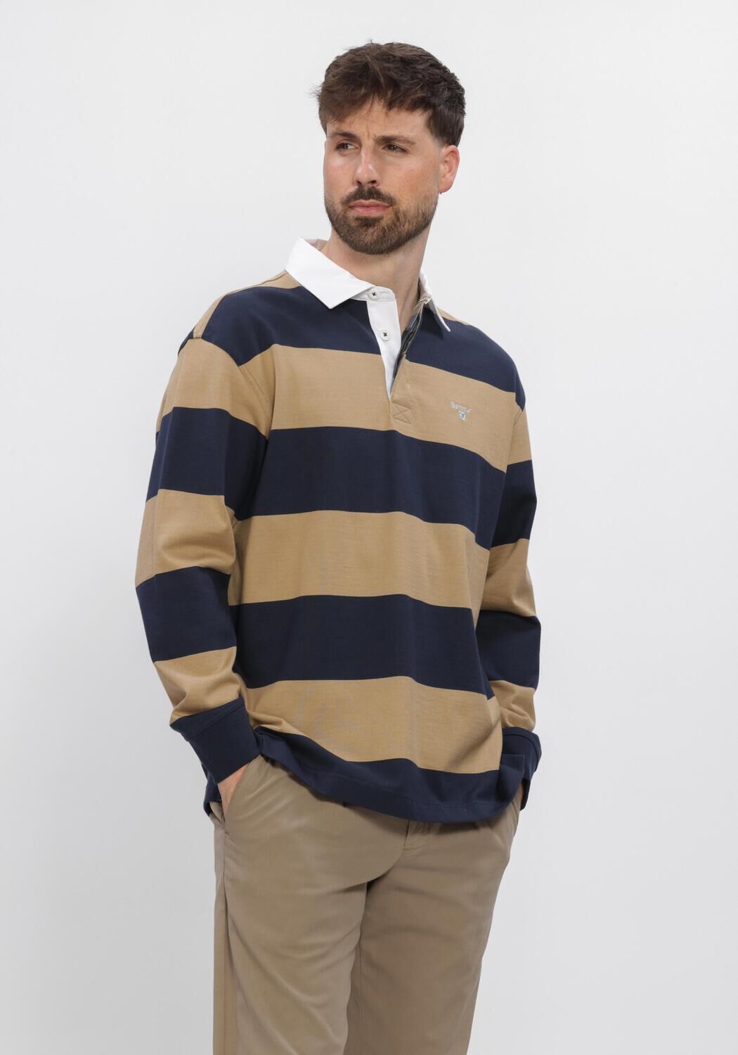 BARBOUR Polo BROOME RUGBY SHIRT en beige - large