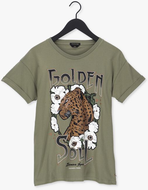 COLOURFUL REBEL T-shirt GOLDEN SOUL BOXY TEE en vert - large