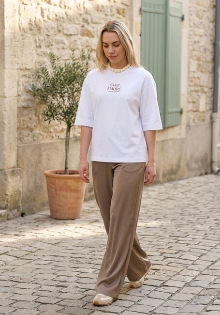 Witte BEAUMONT T-shirt ROWY T-SHIRT - large