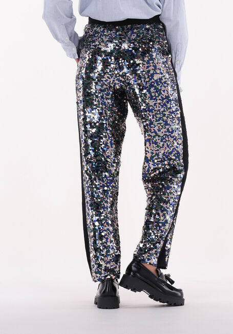 SCOTCH & SODA Pantalon METALLIC PIECE SEQUIN HIGH-RISE PANTS en argent - large